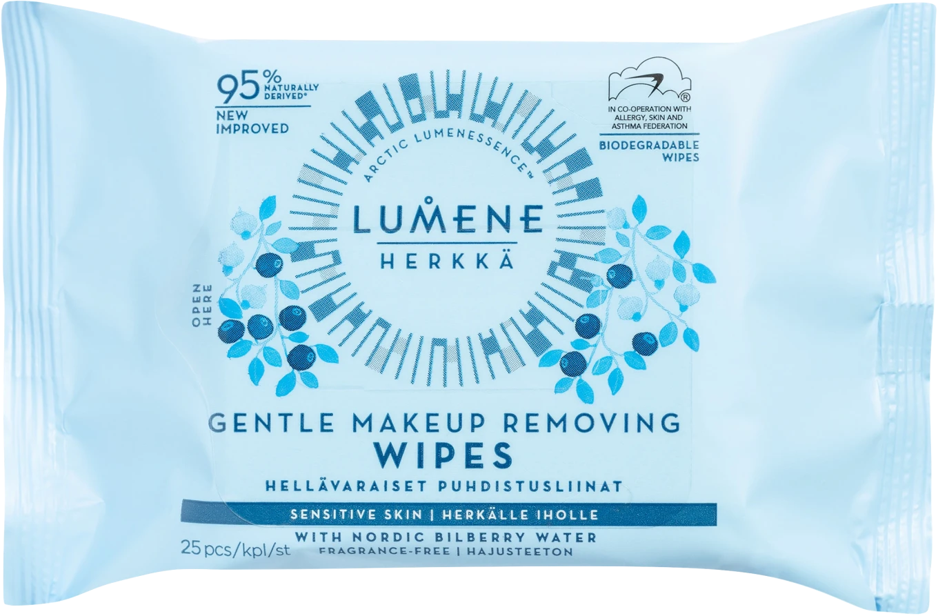 Lumene Herkkä Gentle Makeup Removing Wipes 25 st Lumene