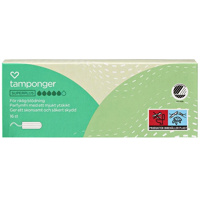 Hjärtats tamponger Super Plus 16st Hjärtats