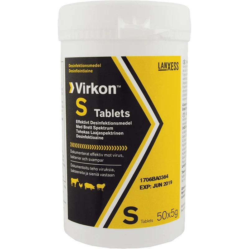 Virkon S Desinfektionsmedel 5 g x 50 tabletter Virkon S