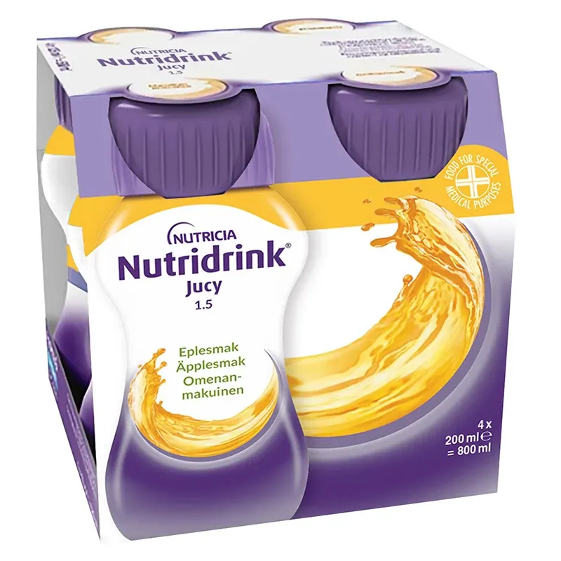Nutridrink Jucy drickfärdigt Äpple 4x200ml Nutridrink