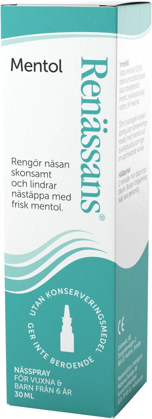 Renässans Mentol nässpray 30 ml Renässans