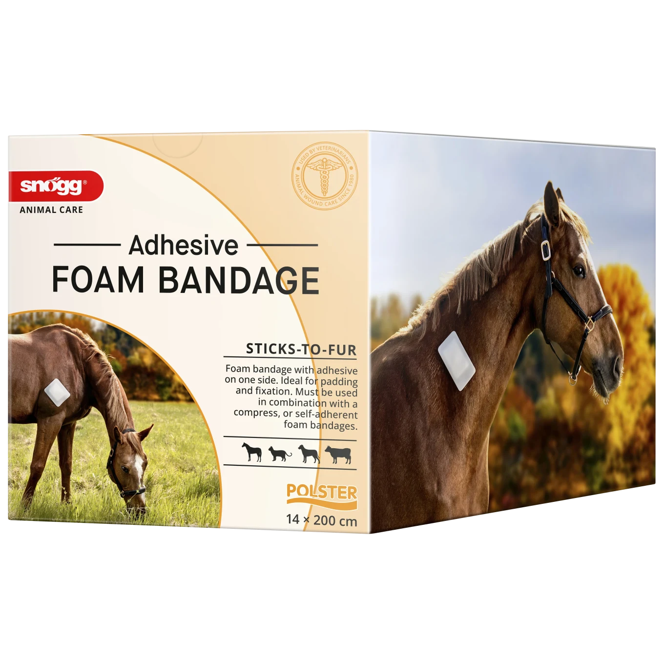 Snögg Foam Bandage Adhesive 14 cm x 2 m Snögg