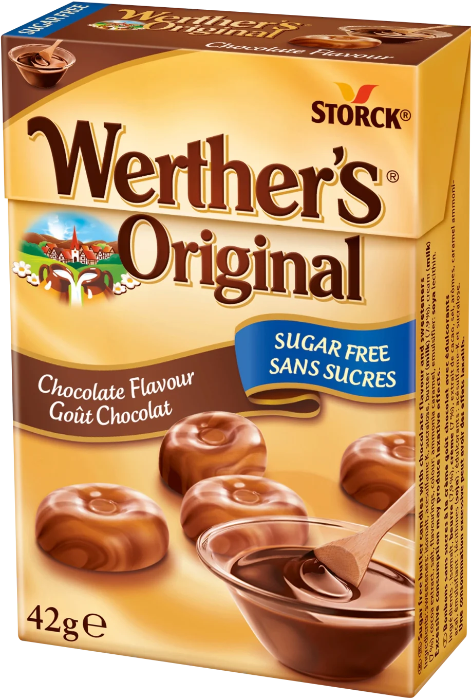 Werthers Original Choklad Sockerfri Tablettask 42 g WERTHER'S ORIGINAL