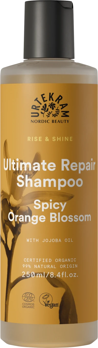 Urtekram Rise & Shine Spicy Orange Blossom Shampoo 250 ml Urtekram
