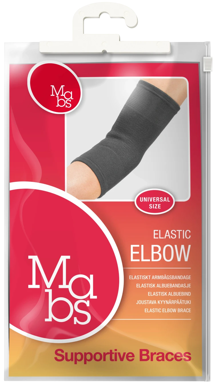 Mabs Elastiskt armbågsbandage Universal Svart Mabs