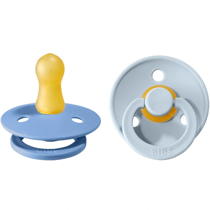 BIBS Napp Sky Blue / Baby Blue 0-6 månader 2-pack Bibs