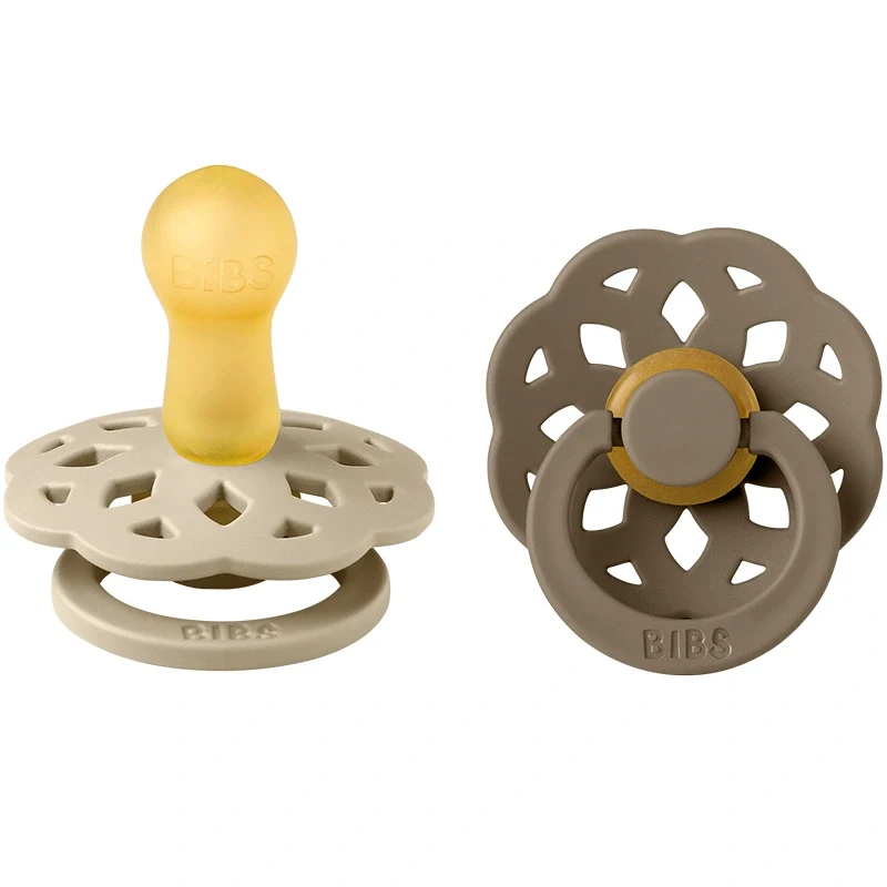 BIBS Boheme Latex Vanilla/Dark Oak 2-pack Size 2 Bibs