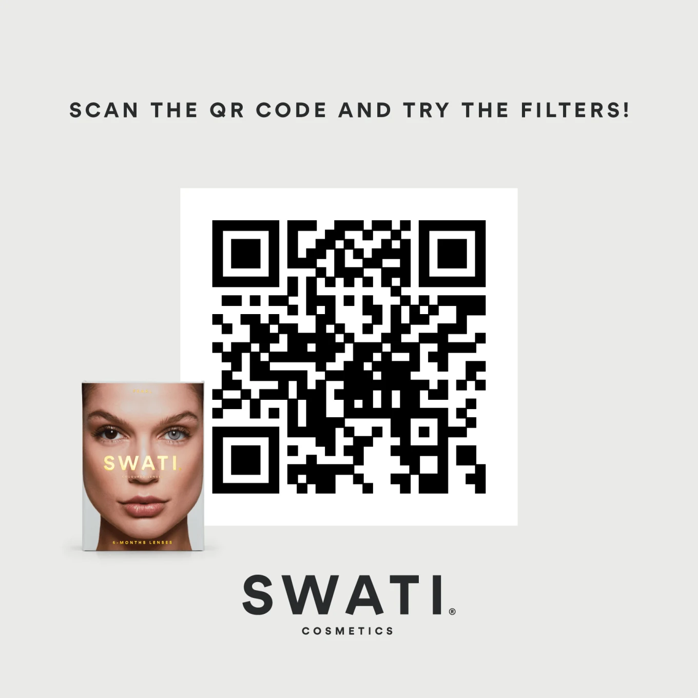 SWATI Cosmetics 1 Month Pearl färgade linser Swati