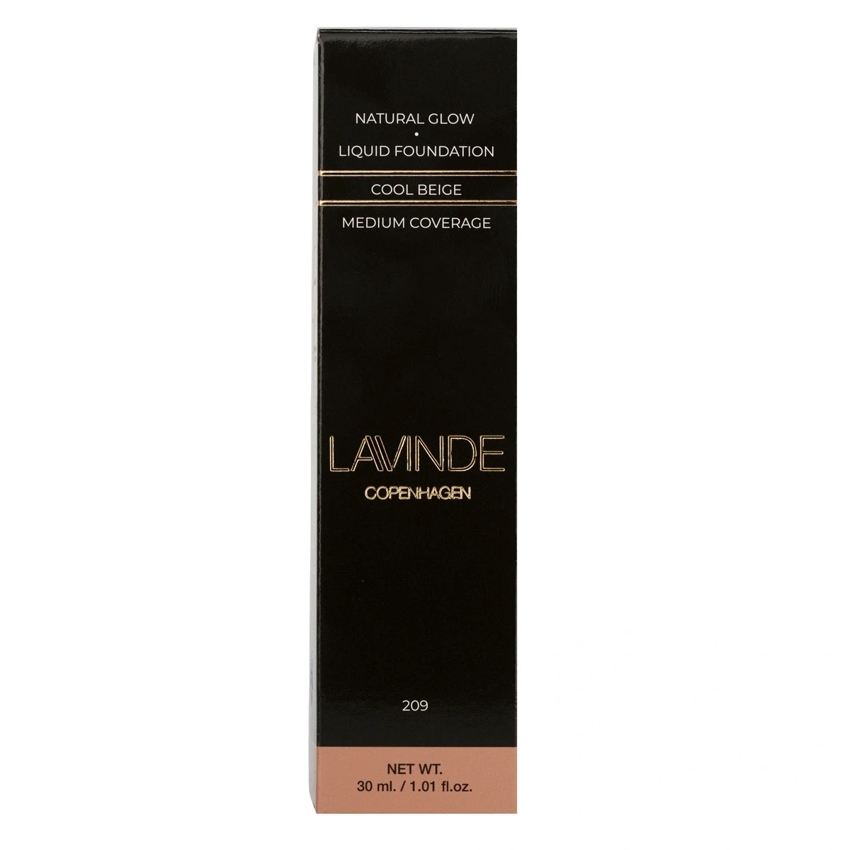 Lavinde Copenhagen Natural Glow Liquid Foundation 209 Cool Beige Lavinde Copenhagen