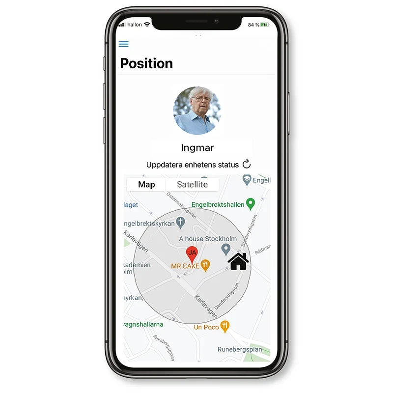 Sensorem Trygghetslarm Klocka + 12 månaders abonnemang Sensorem