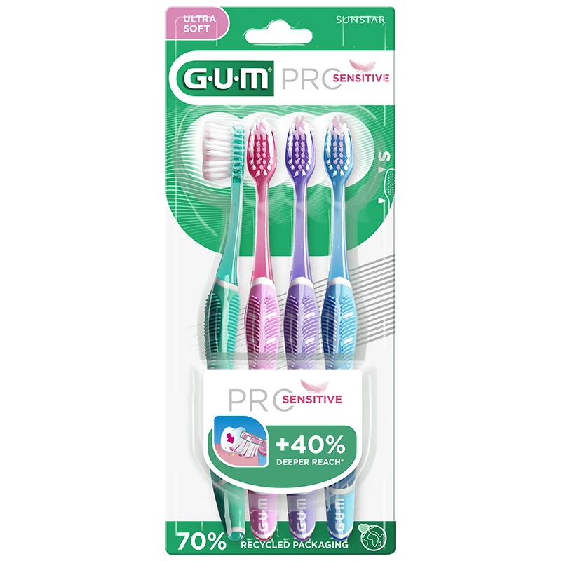 GUM SensiVital extra mjuk tandborste 4-pack Gum
