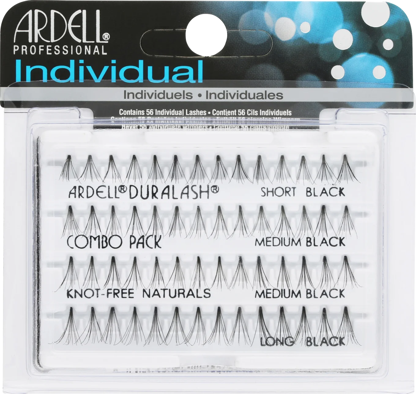 Ardell Individual Lashes Knotted Free Combo 56 st Ardell