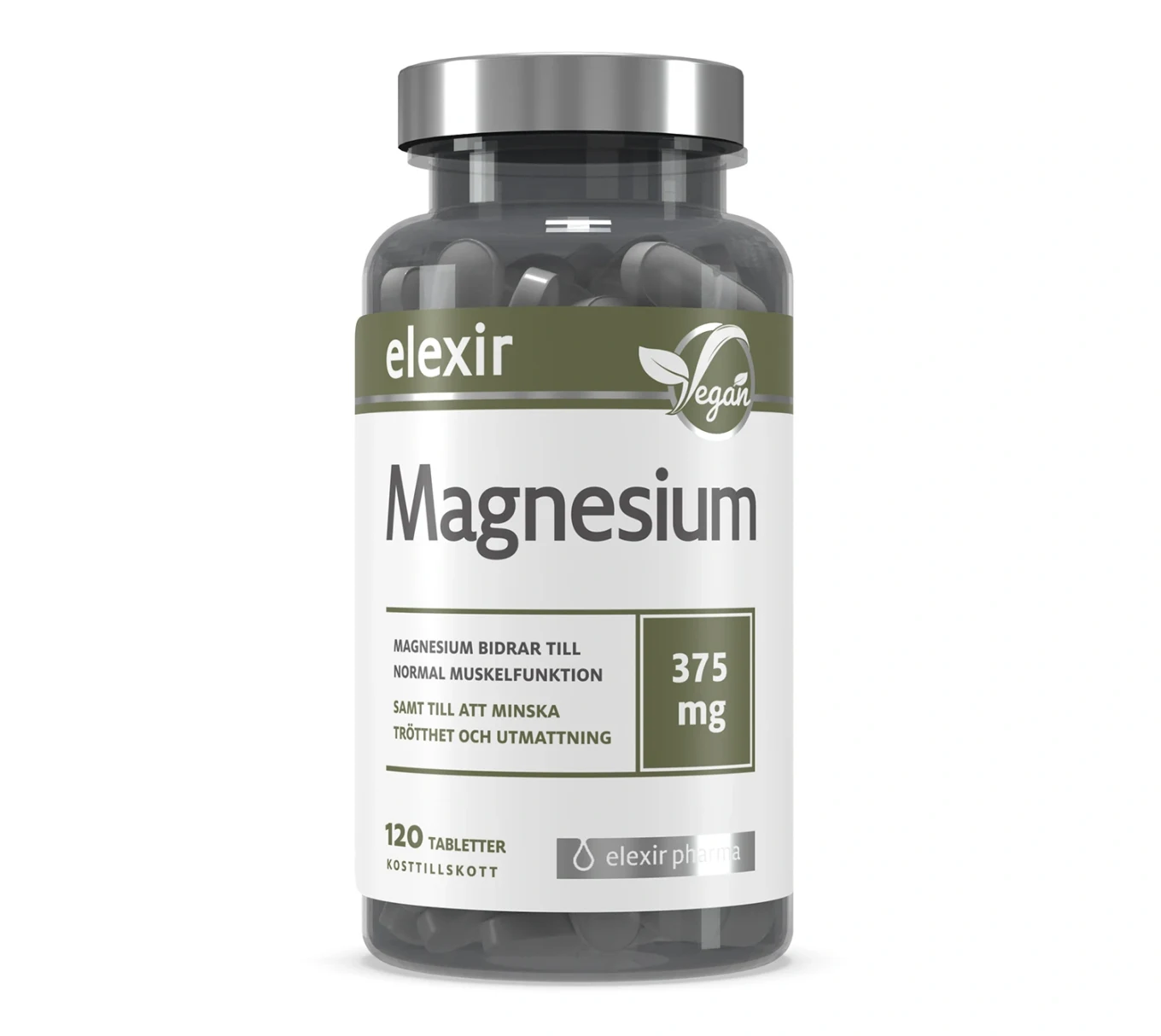 Elexir Pharma Magnesium 375 mg 120 tabletter Elexir Pharma