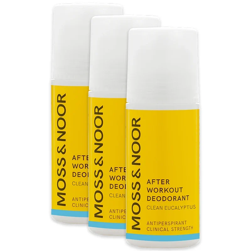 Moss & Noor After Workout Deodorant Clean Eucalyptus 3-pack Moss & noor
