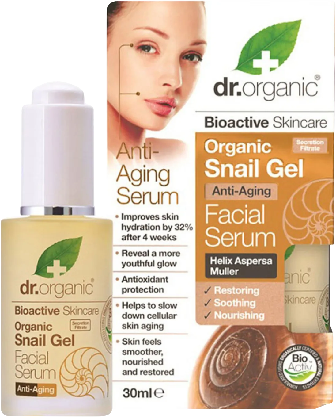 Dr. Organic Snail Gel Facial Serum 30 ml Dr.Organic
