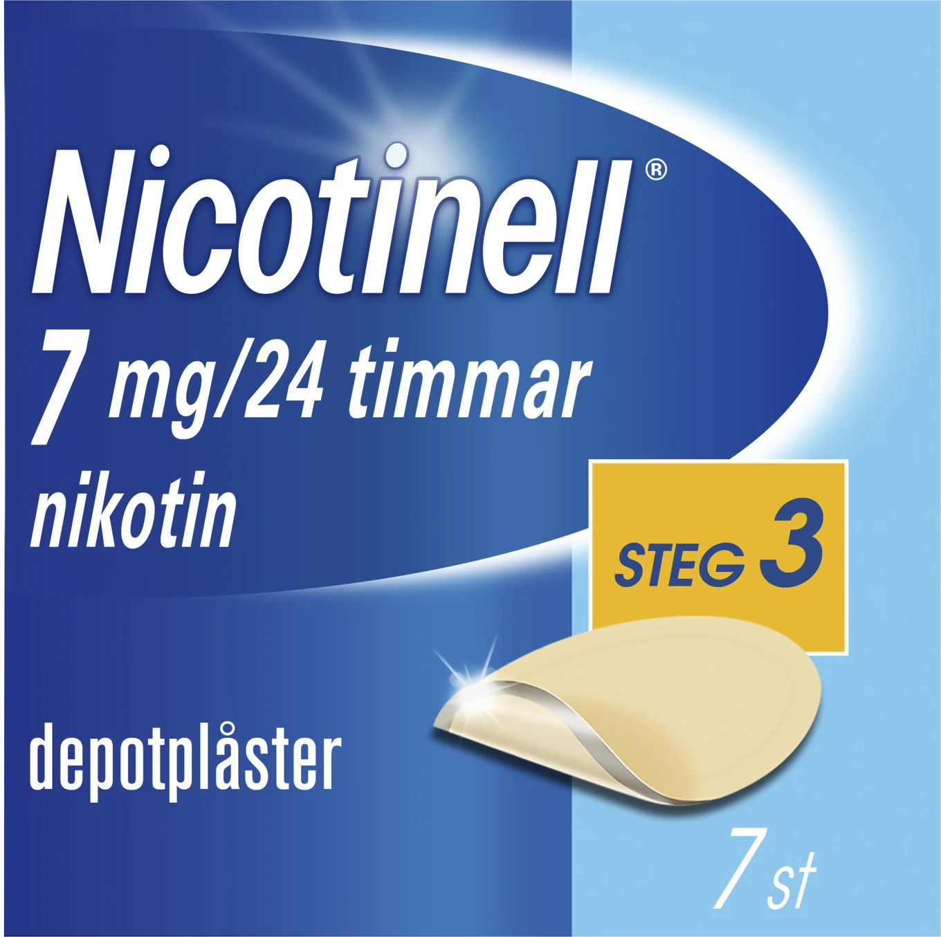 Nicotinell depotplåster 7 mg/24 timmar 7 st Nicotinell