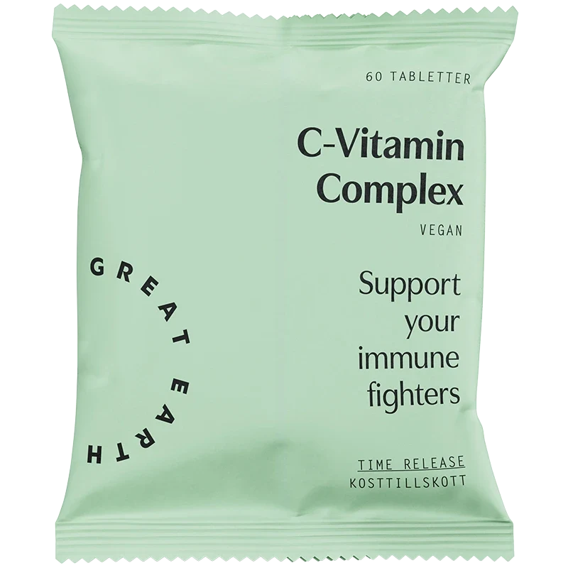Great Earth C-Vitamin Complex refill 60 tabletter Great Earth