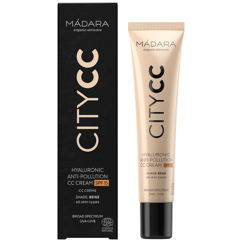 Mádara CITY CC Hyaluronic Anti-Pollution CC Cream SPF 15, 40 ml Beige Mádara