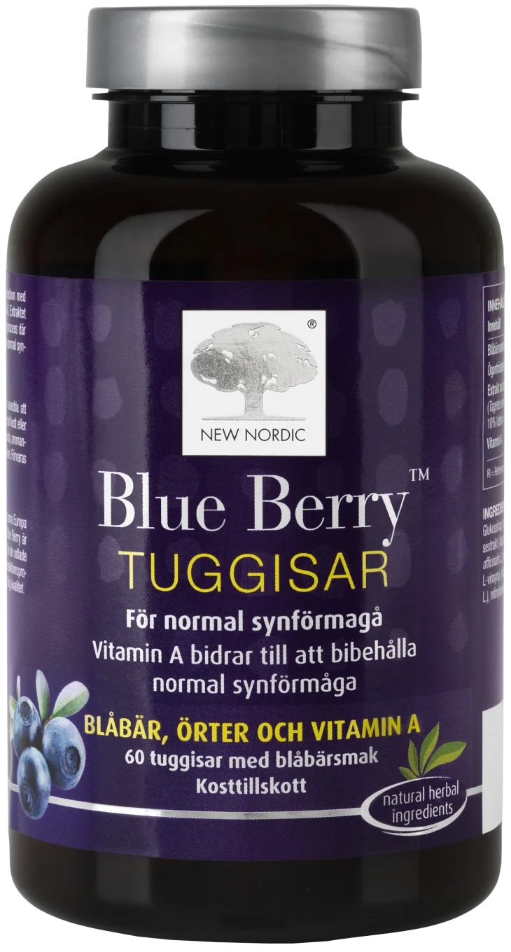 New Nordic Blue Berry Tuggisar 60 st New Nordic