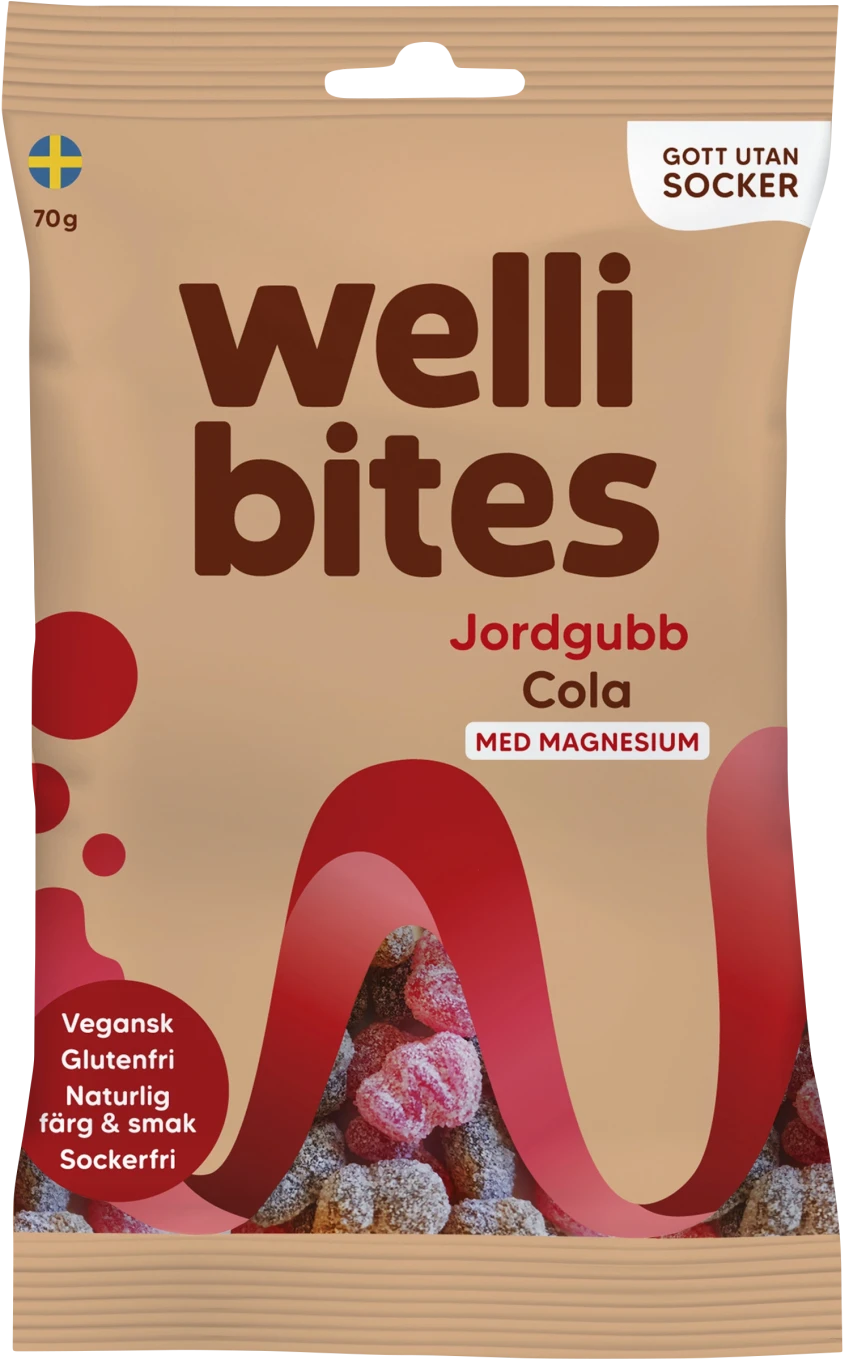 Wellibites Jordgubb & Cola 70g Wellibites