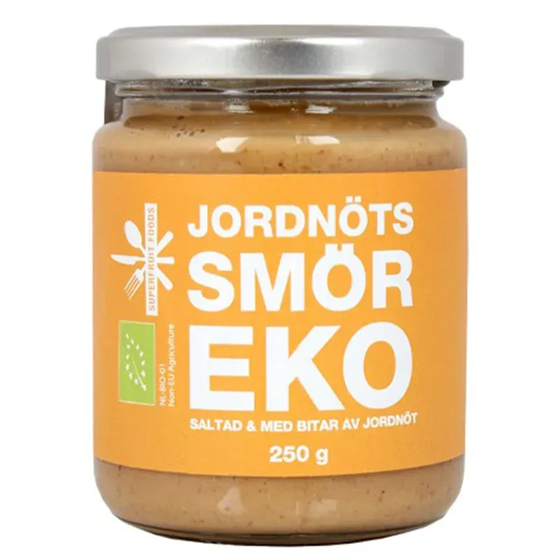 Superfruit Foods Jordnötssmör Crunchy EKO 250 g Superfruit