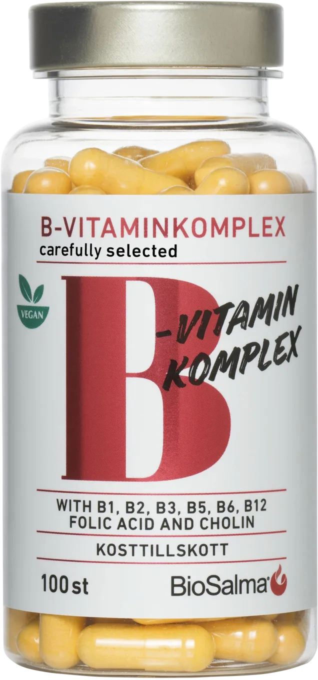 BioSalma B-vitaminkomplex Carefully Selected 100 kapslar BioSalma
