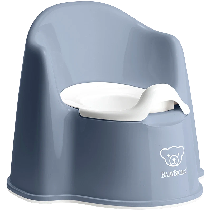 BabyBjörn Pottstol Gråblå/Vit BabyBjörn