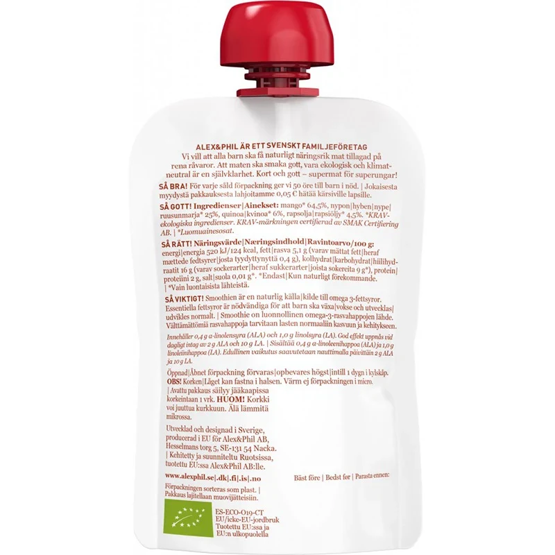 Alex & Phil Vår Nypon- & Quinoasmoothie 100 g Alex & Phil