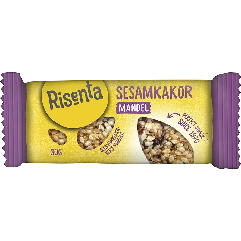 Risenta Sesamkakor Mandel 30 g Risenta