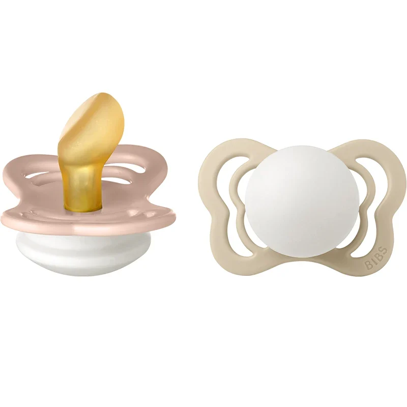 BIBS Couture Latex Blush Glow/Vanilla Glow 2-pack Size 1 Bibs