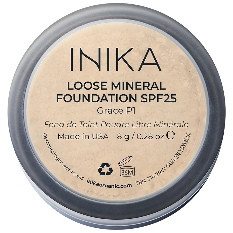 INIKA Loose Mineral Foundation SPF 25, 8 g Grace Inika Organic