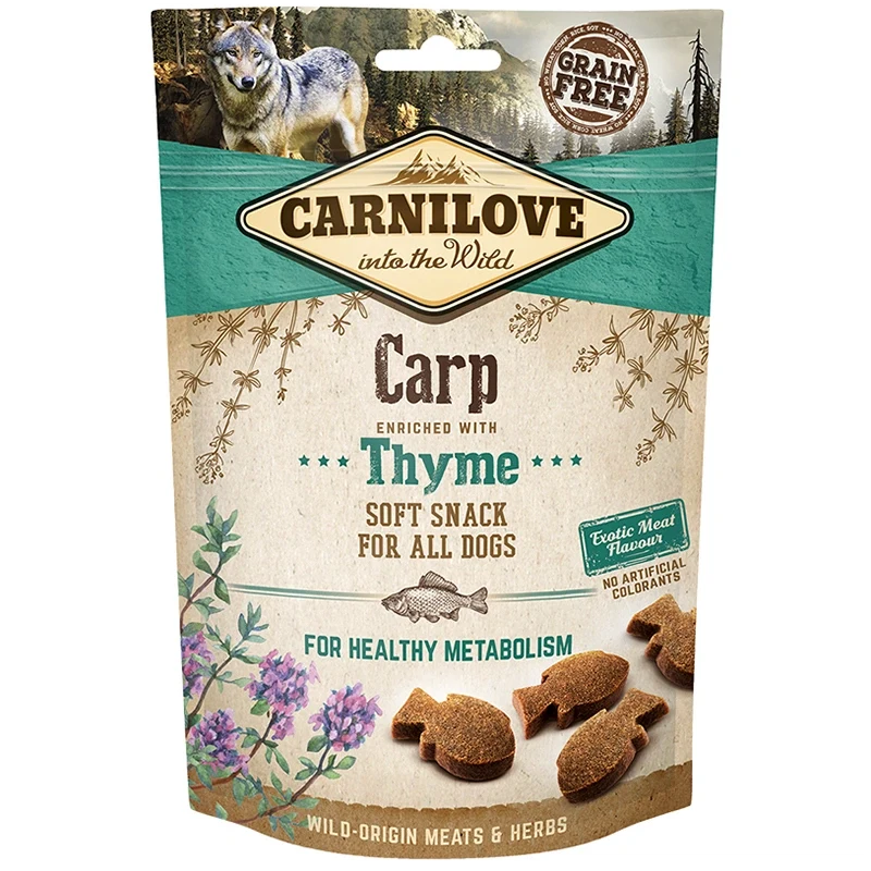 Carnilove Dog Semi Moist Snack Carp w Thyme 200 g Carnilove