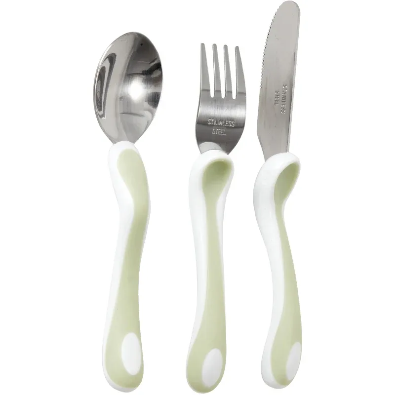 Bambino Eat Like a Pro! Fork, Knife & Spoon Turquoise Bambino