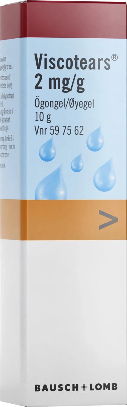 Viscotears ögongel 2 mg/g 10 g Viscotears