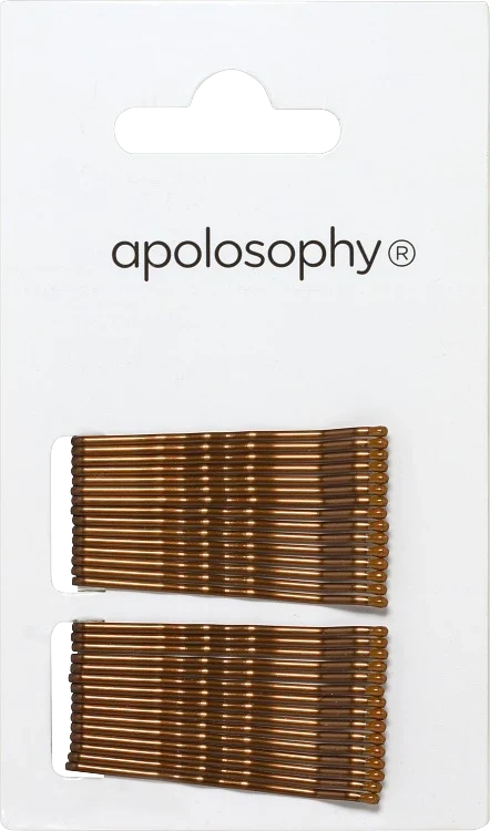 Apolosophy Hårnålar Brun 30 st Apolosophy