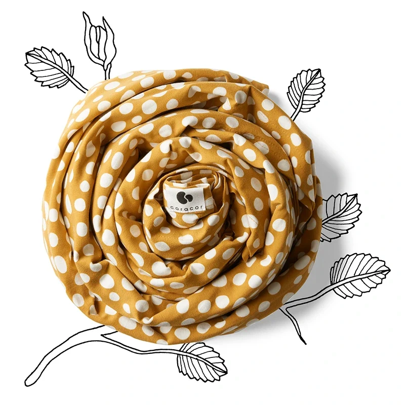 Coracor Bärsjal Abstract Dot Mustard Coracor