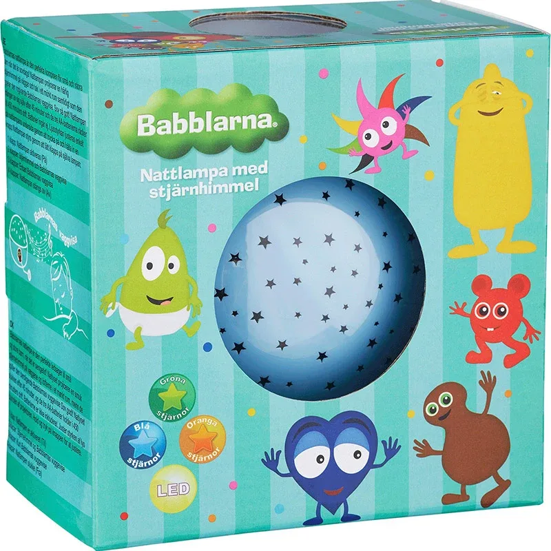 Babblarna Nattlampa med Stjärnhimmel och Vaggvisa Babblarna