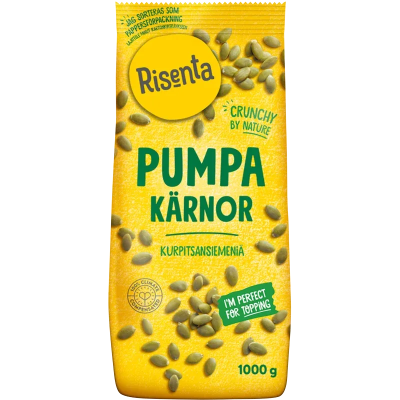 Risenta Pumpakärnor 1000 g Risenta