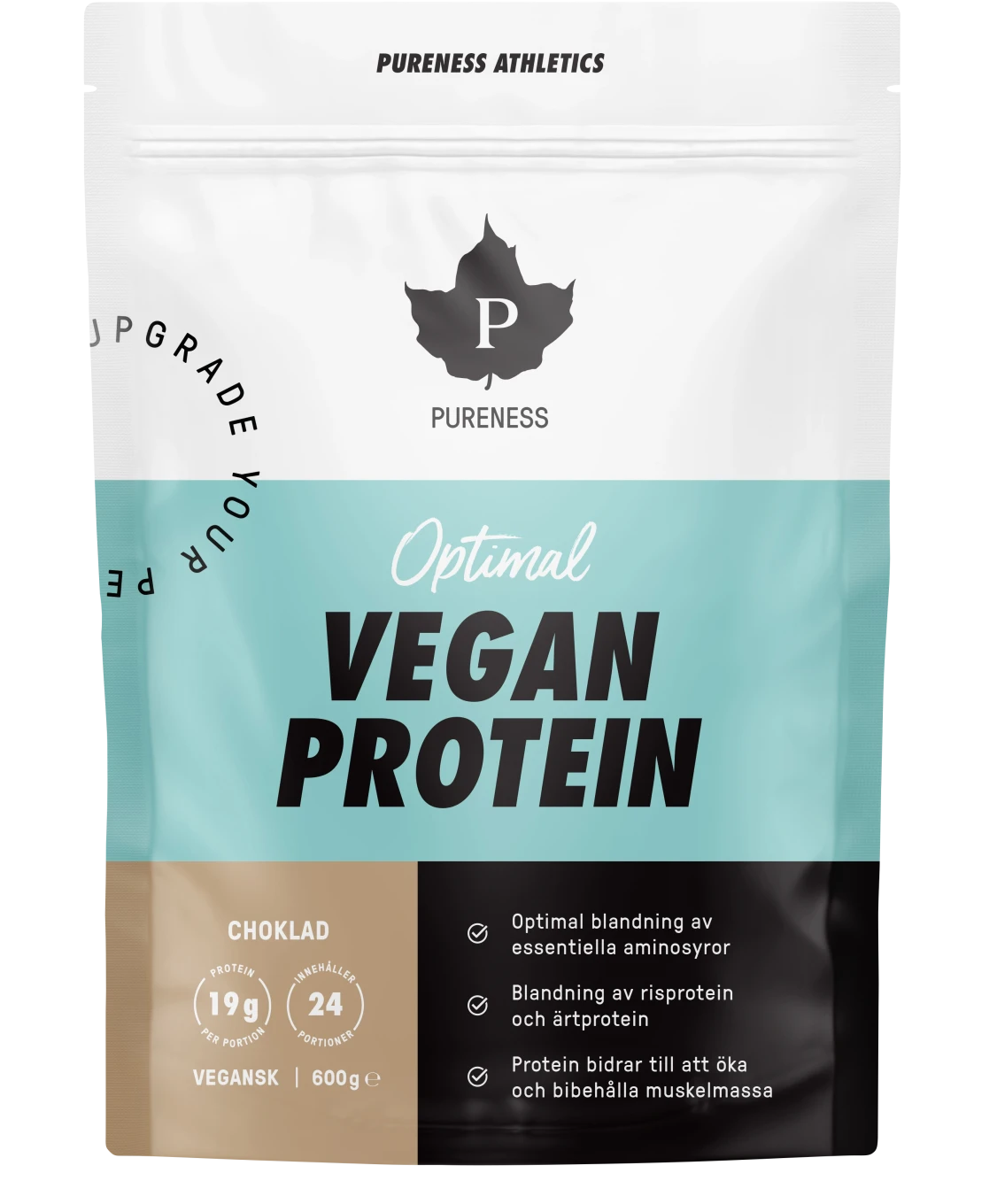 Pureness Athletics Optimal Vegan Protein Choklad 600 g Pureness