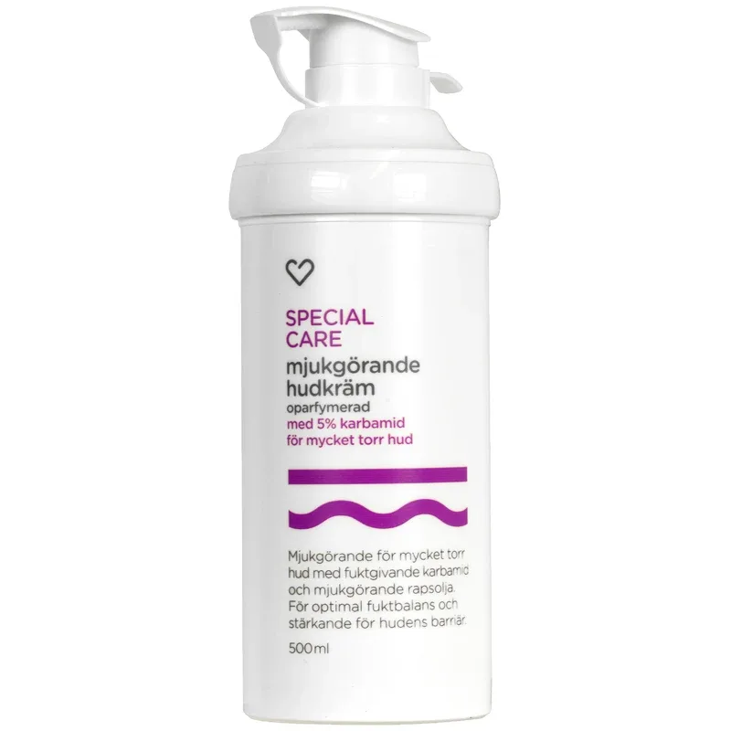 Hjärtats Special Care mjukgörande hudkräm 5% karbamid 500 ml Hjärtats