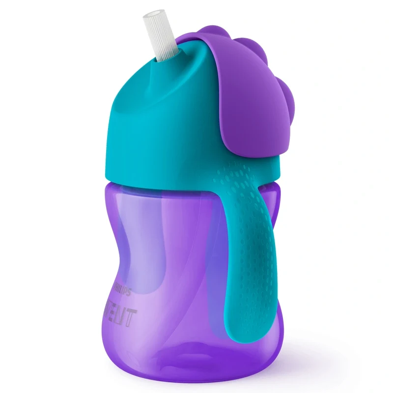 Philips Avent Sugrörsmugg Bendy 200 ml 9 mån+ Lila/Turkos Philips Avent