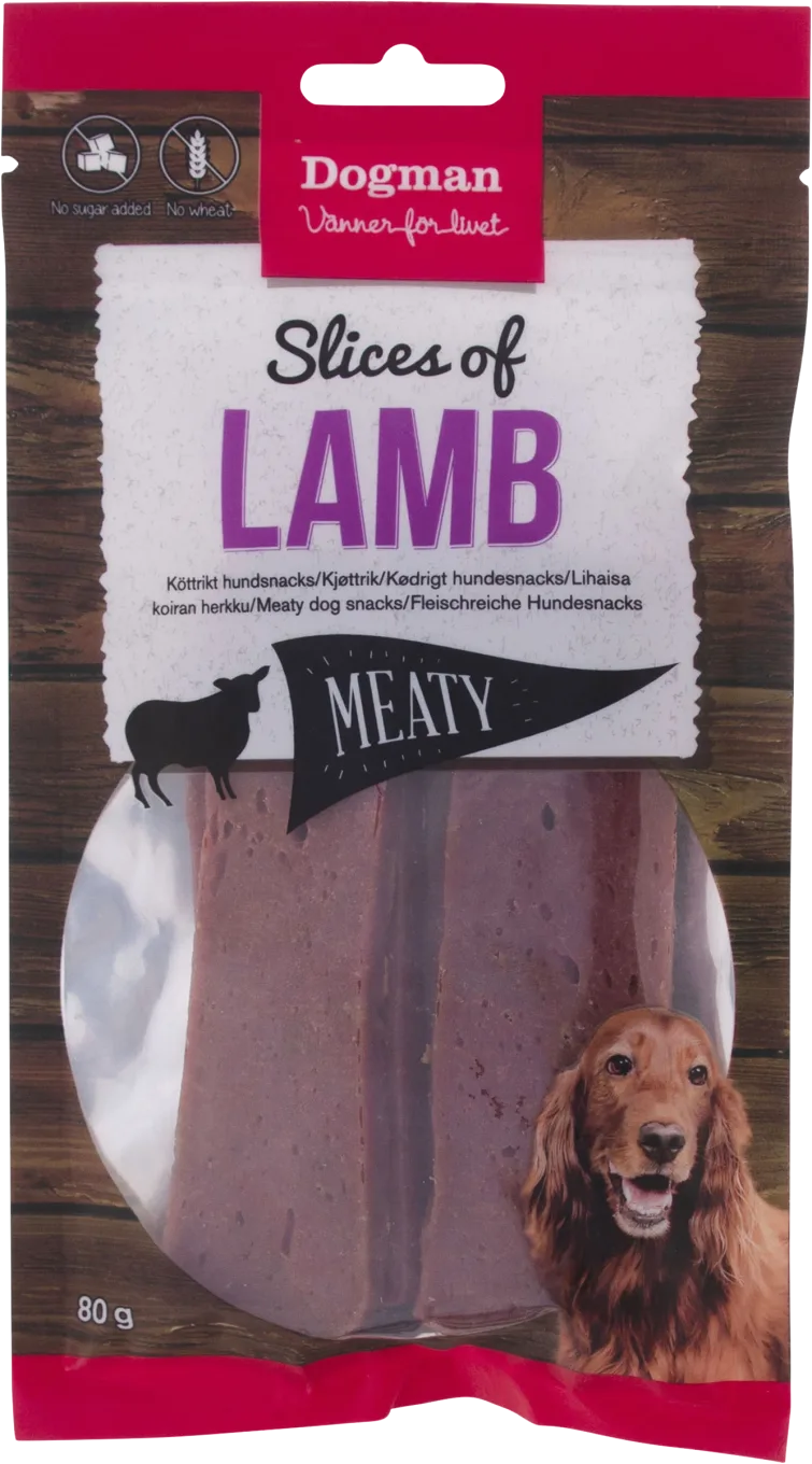Dogman Slices of Lamb 80 g Dogman
