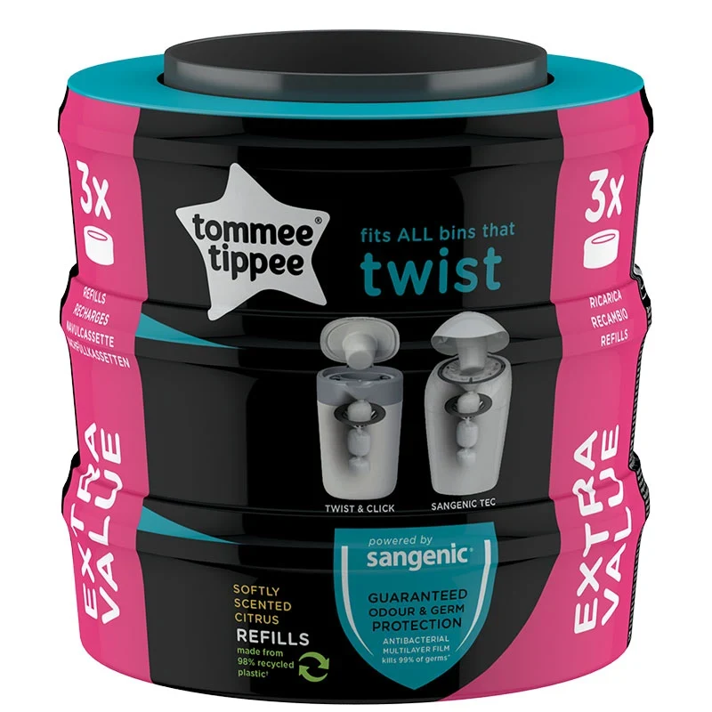 Tommee Tippee Sangenic Twist & Click Refill 3-pack Tommee Tippee