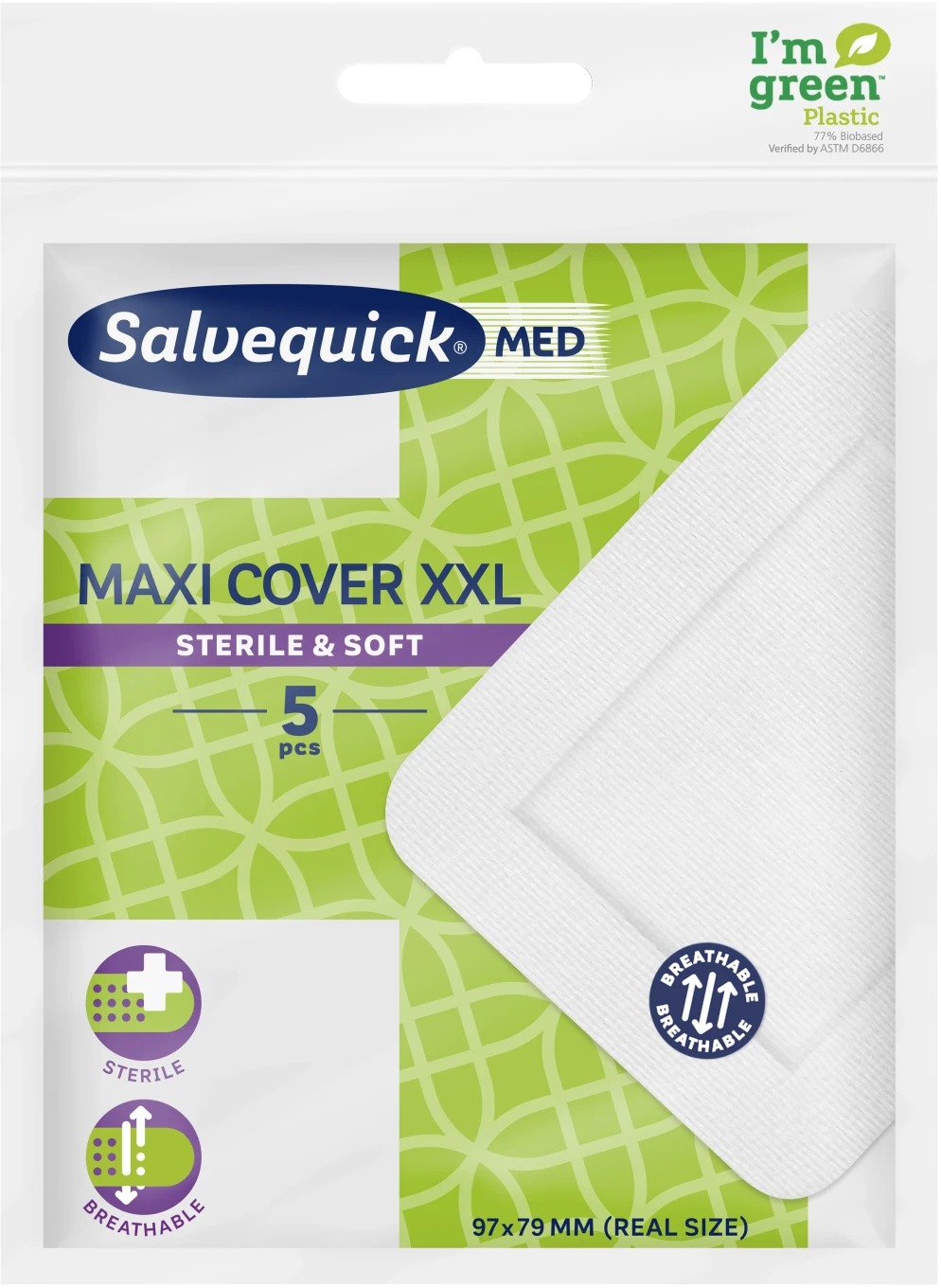Salvequick MED Maxi Cover XXL 5 st Salvequick