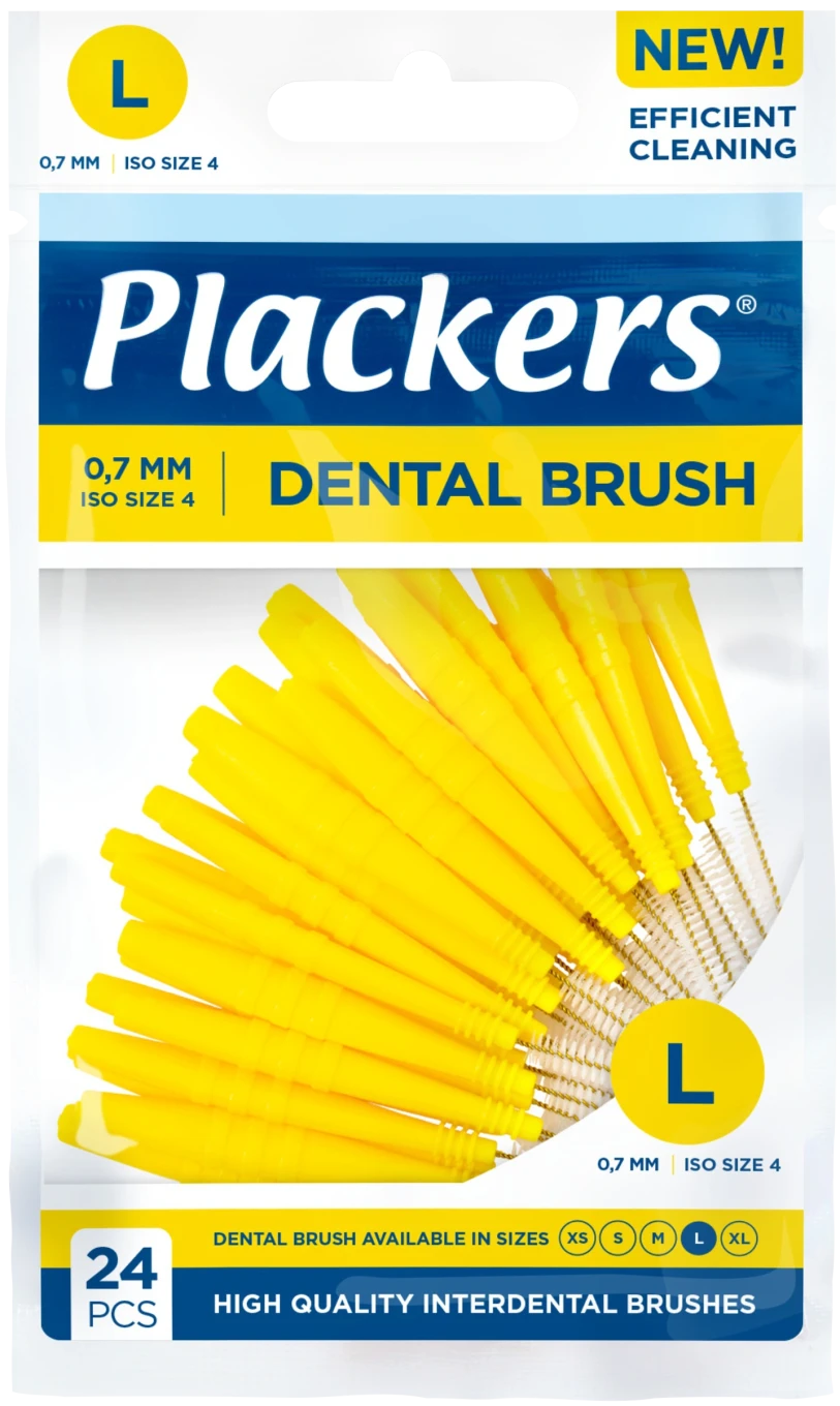 Plackers Dental Brush L 0,7 mm 24 st Plackers