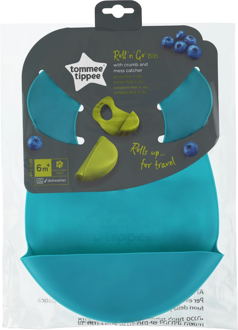 Tommee Tippee Explora Roll´n Go Bib haklapp, blandade färger Tommee Tippee