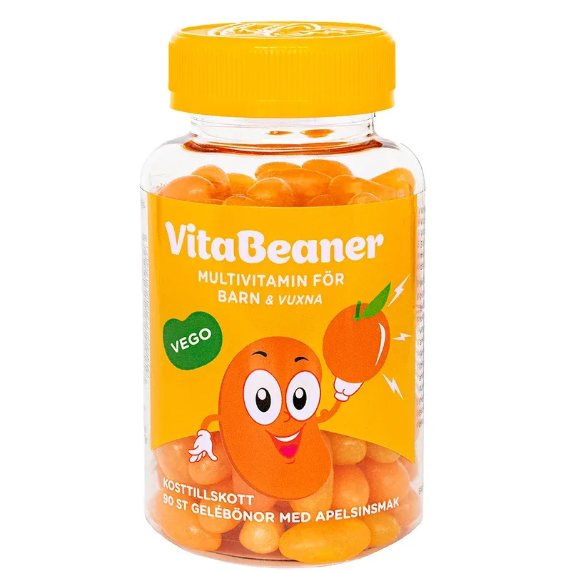 VitaBeaner Multivitamin Apelsin Gelébönor 90st Vitabeaner