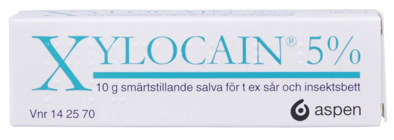 Xylocain salva 5% 10 g Xylocain