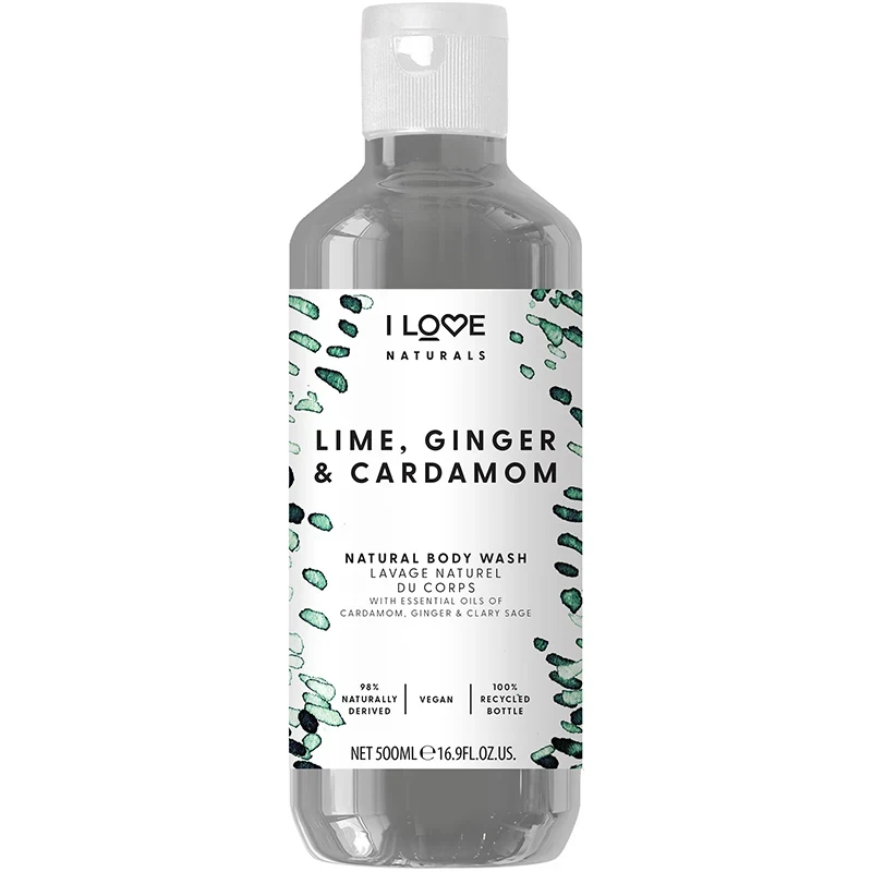 I LOVE Naturals Body Wash Lime, Ginger & Cardamom 500 ml I Love...
