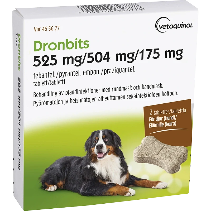 Dronbits tablett 525 mg/504 mg/175 mg 2 st Drontal